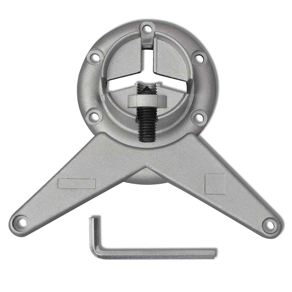 4 bordben, justerbar højde, børstet nikkel, 710 mm