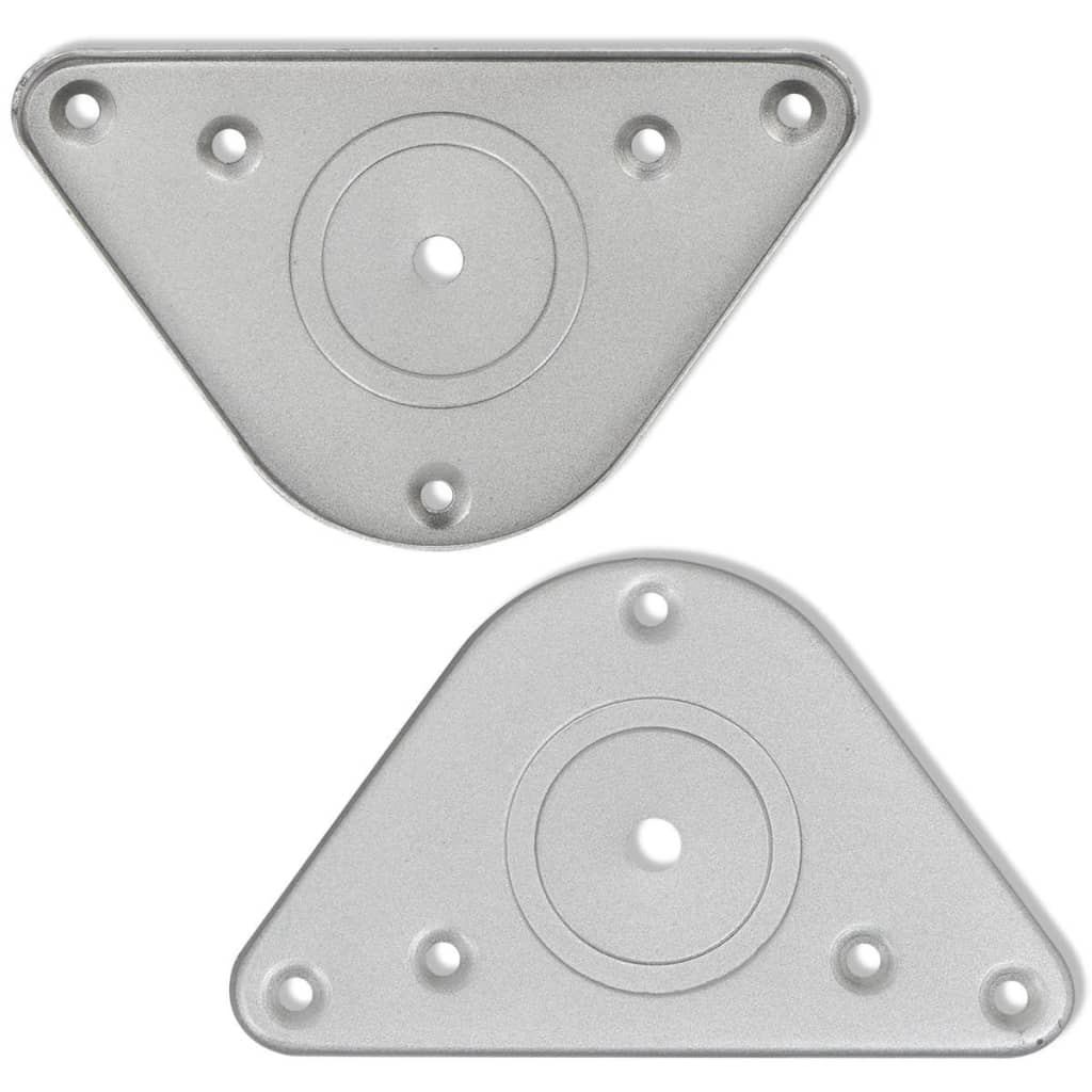 4 bordben, justerbar højde, børstet nikkel, 710 mm