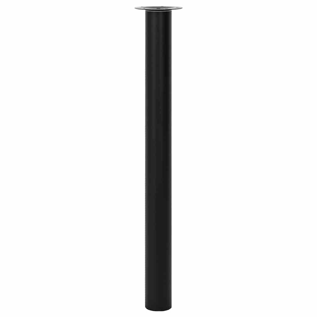 teleskopiske bordben i sort 710 mm - 1100 mm