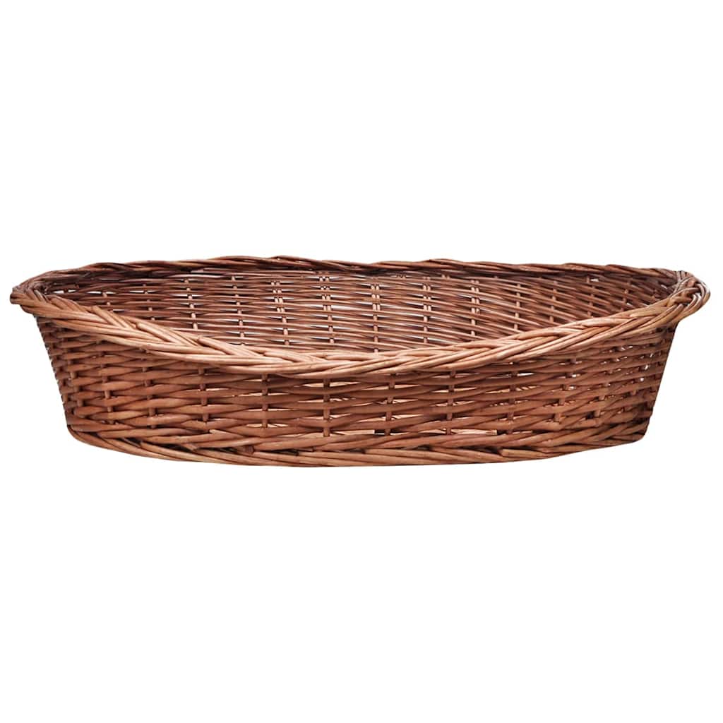 hundekurv 90 cm pileflet naturfarvet