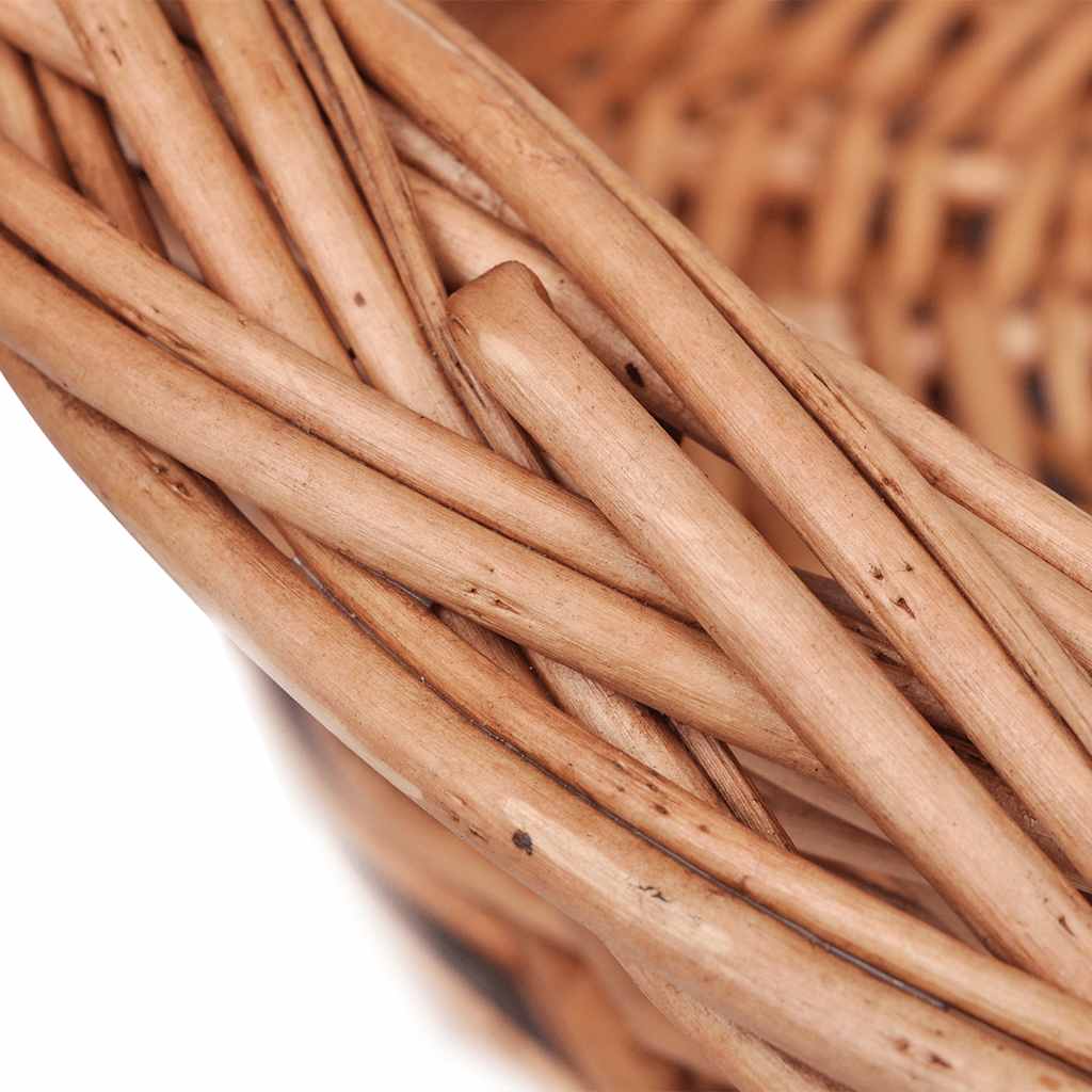 hundekurv 90 cm pileflet naturfarvet