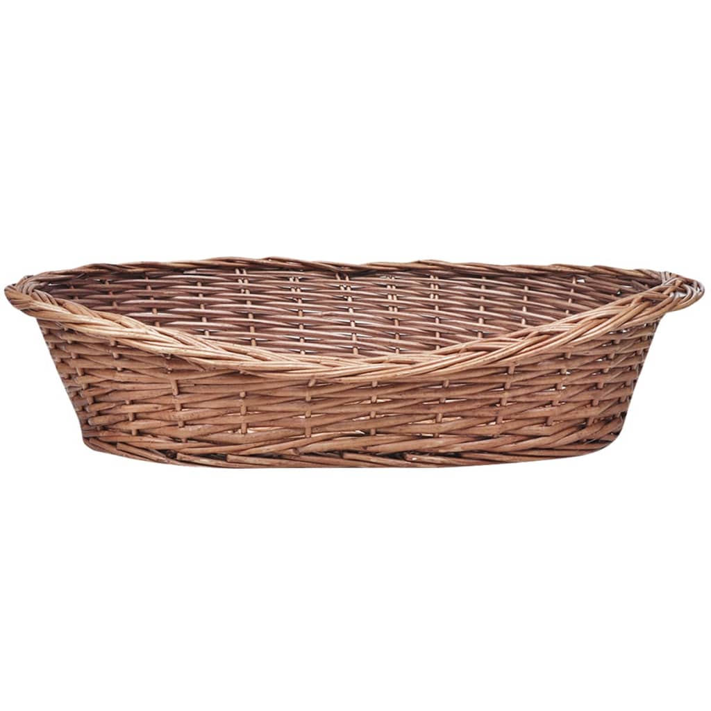 hundekurv 70 cm pileflet naturfarvet