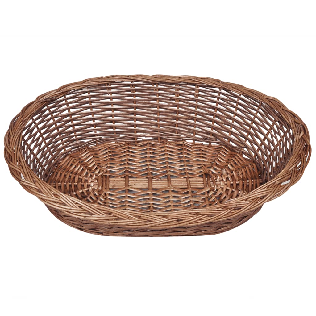 hundekurv 70 cm pileflet naturfarvet
