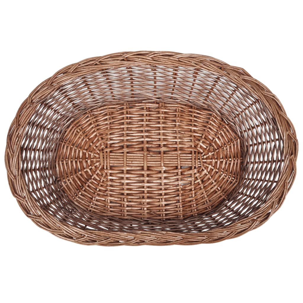 hundekurv 70 cm pileflet naturfarvet