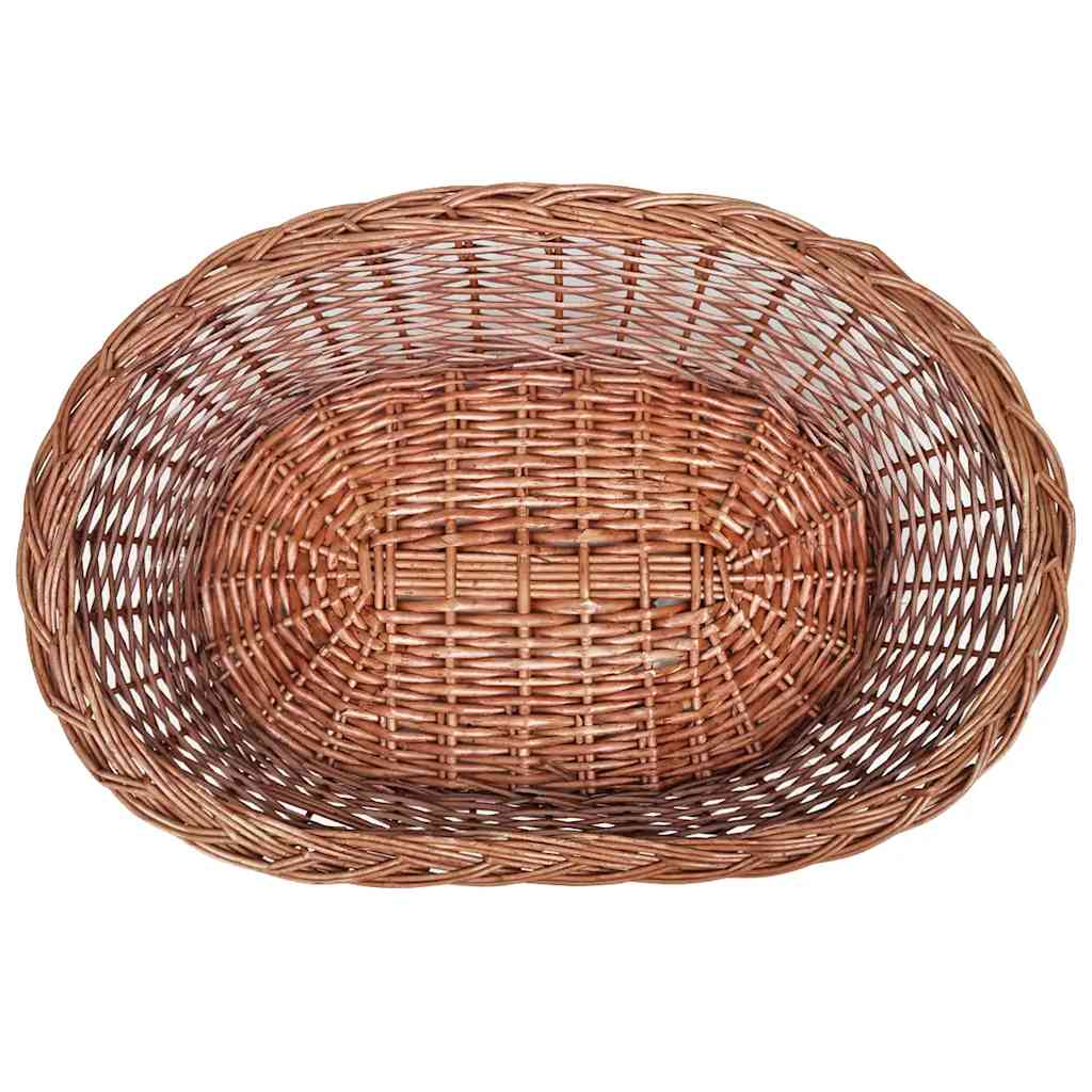 hundekurv 50 cm pileflet naturfarvet
