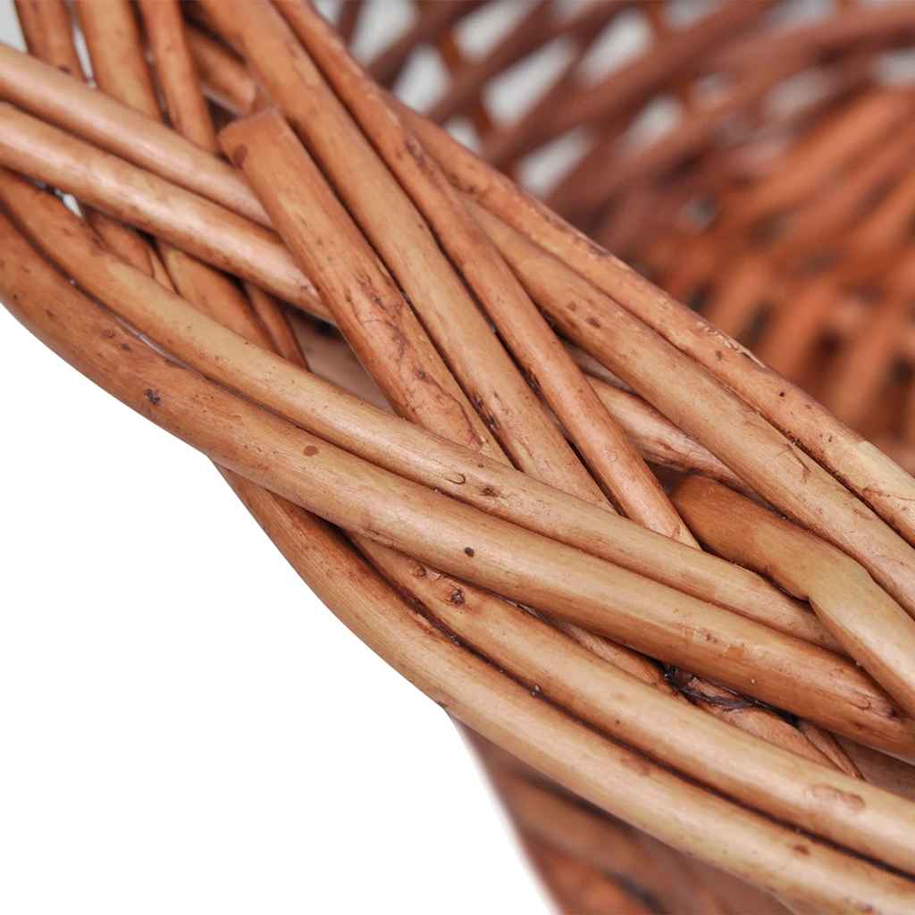 hundekurv 50 cm pileflet naturfarvet