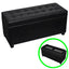 ottoman med opbevaring kunstlæder sort