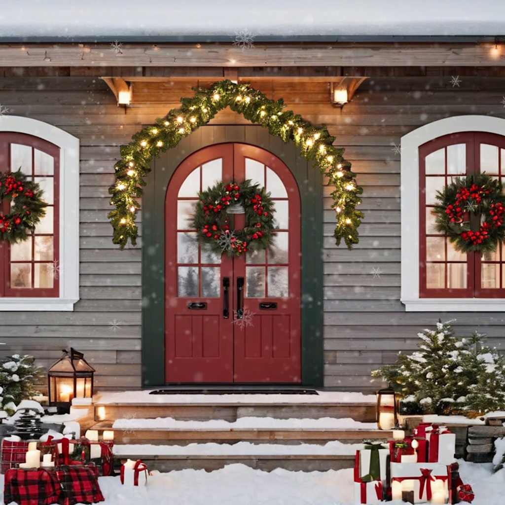 juleguirlande med LED-lys 10 m