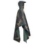 Vandtæt army-regnponcho til camping/vandreture camouflage