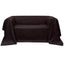 Sofaovertræk i micro-suede, brunt, 140x210 cm
