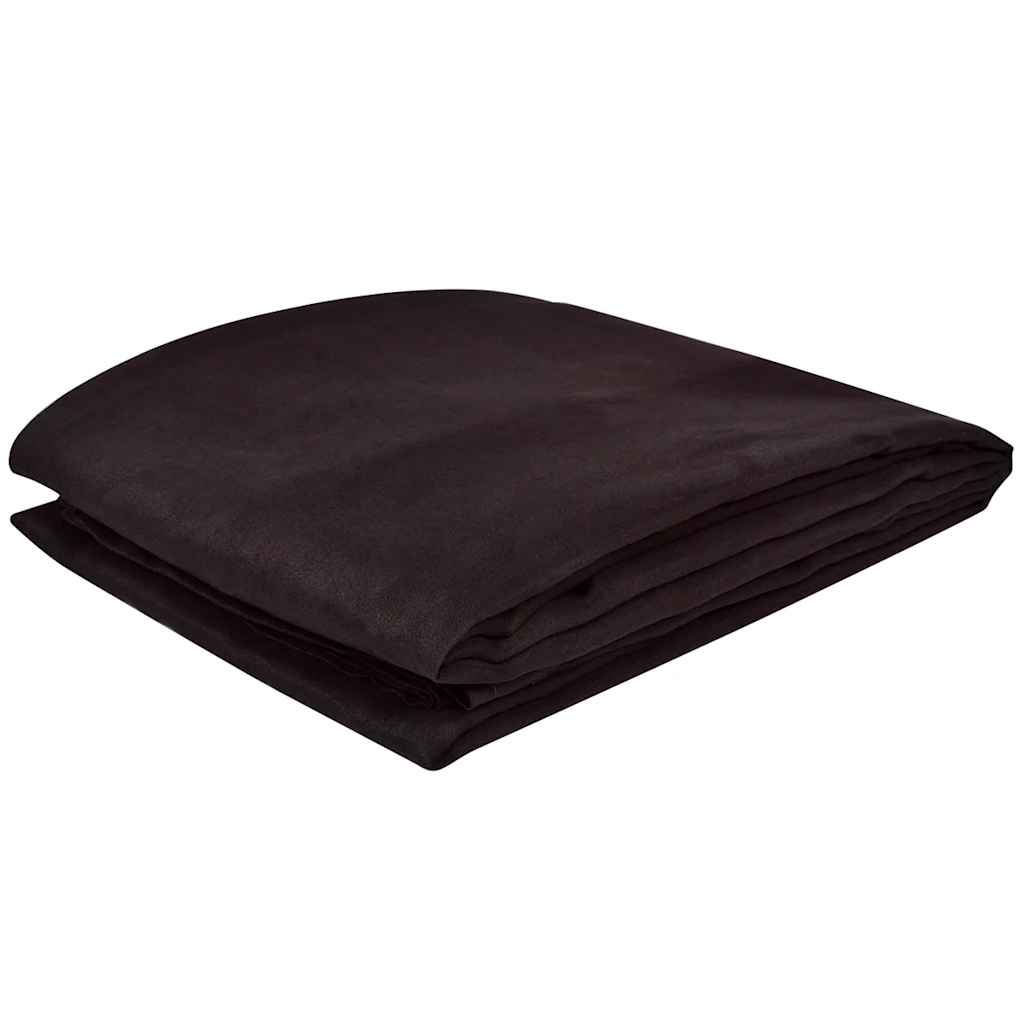 Sofaovertræk i micro-suede, brunt, 140x210 cm