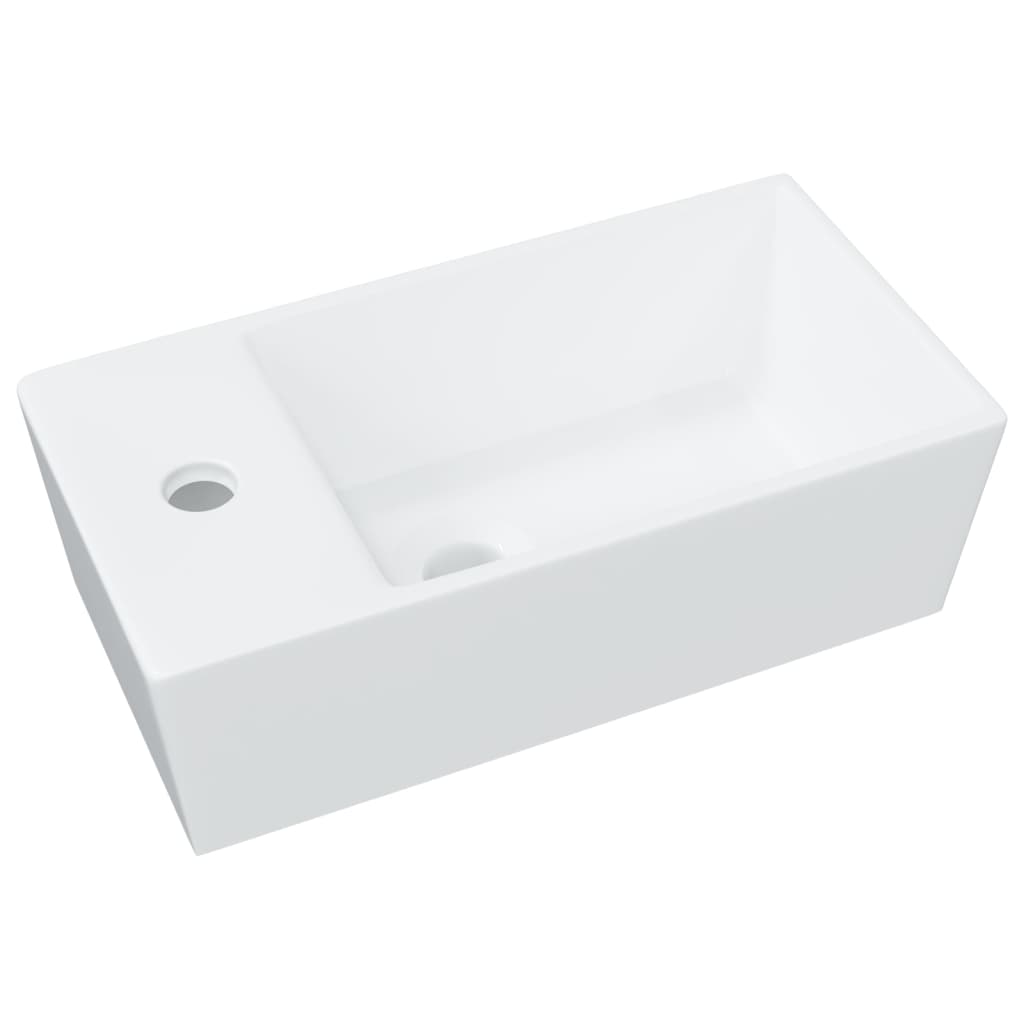 håndvask hvid 48x25x15 cm keramik