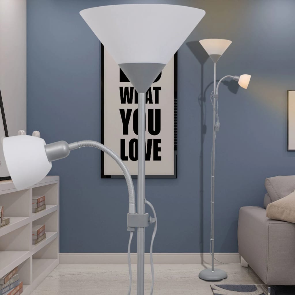 gulvlampe grå
