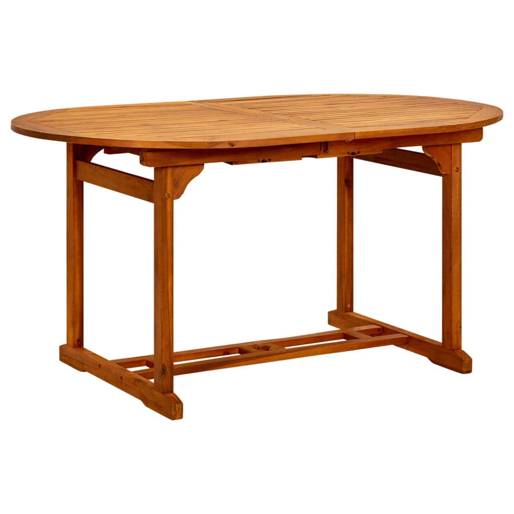 havebord (150-200)x100x75 cm massivt akacietræ