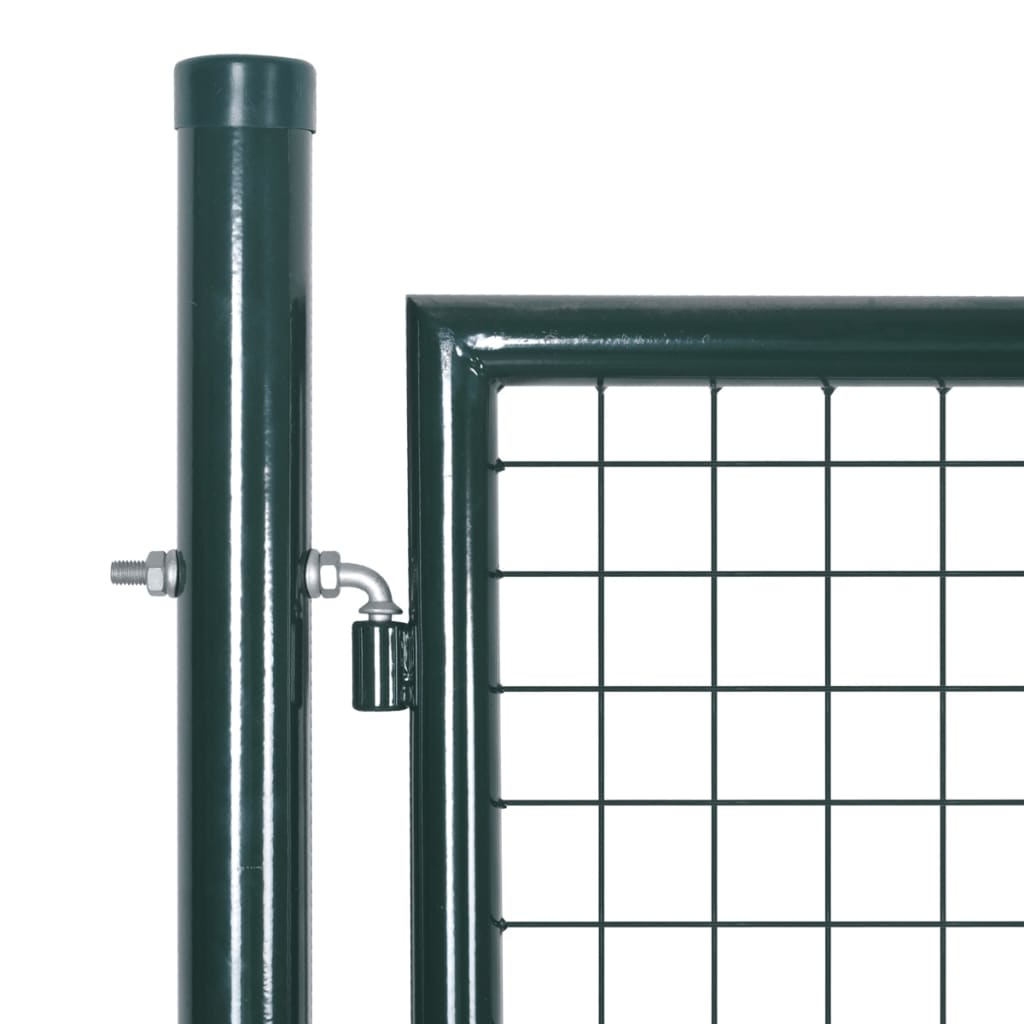 dobbeltdørshegnslåge 300x150 cm pulverlakeret stål