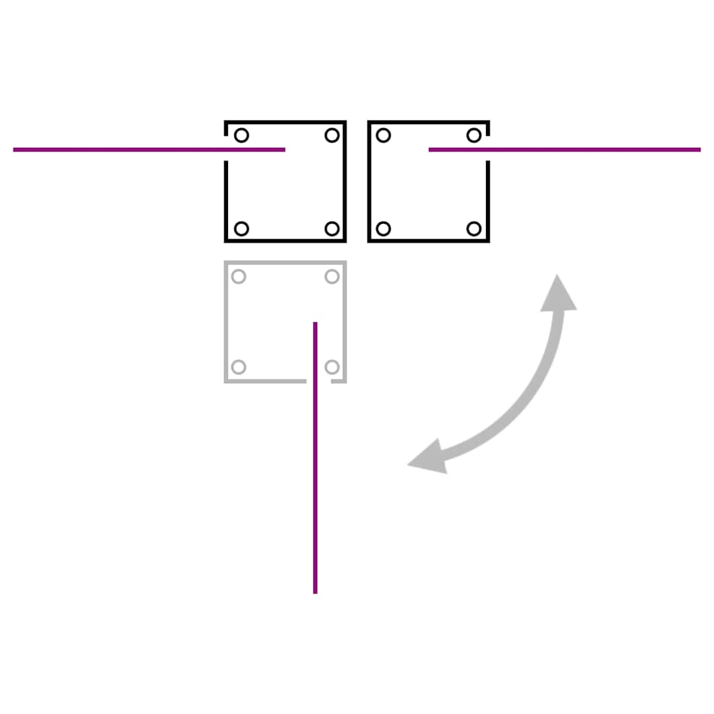 sammenrullelig sidemarkise 160x600 cm sort