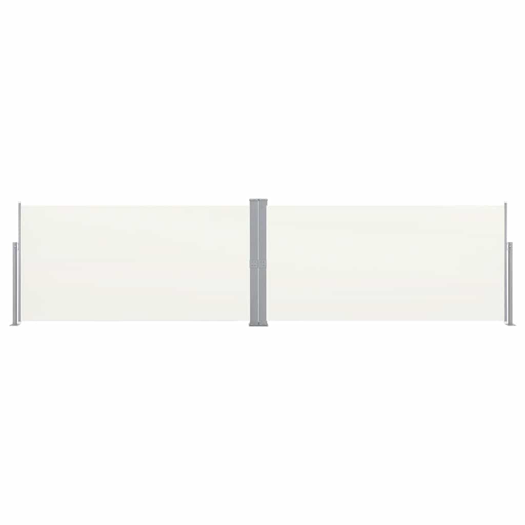 sammenrullelig læskærm 160 x 600 cm cremefarvet