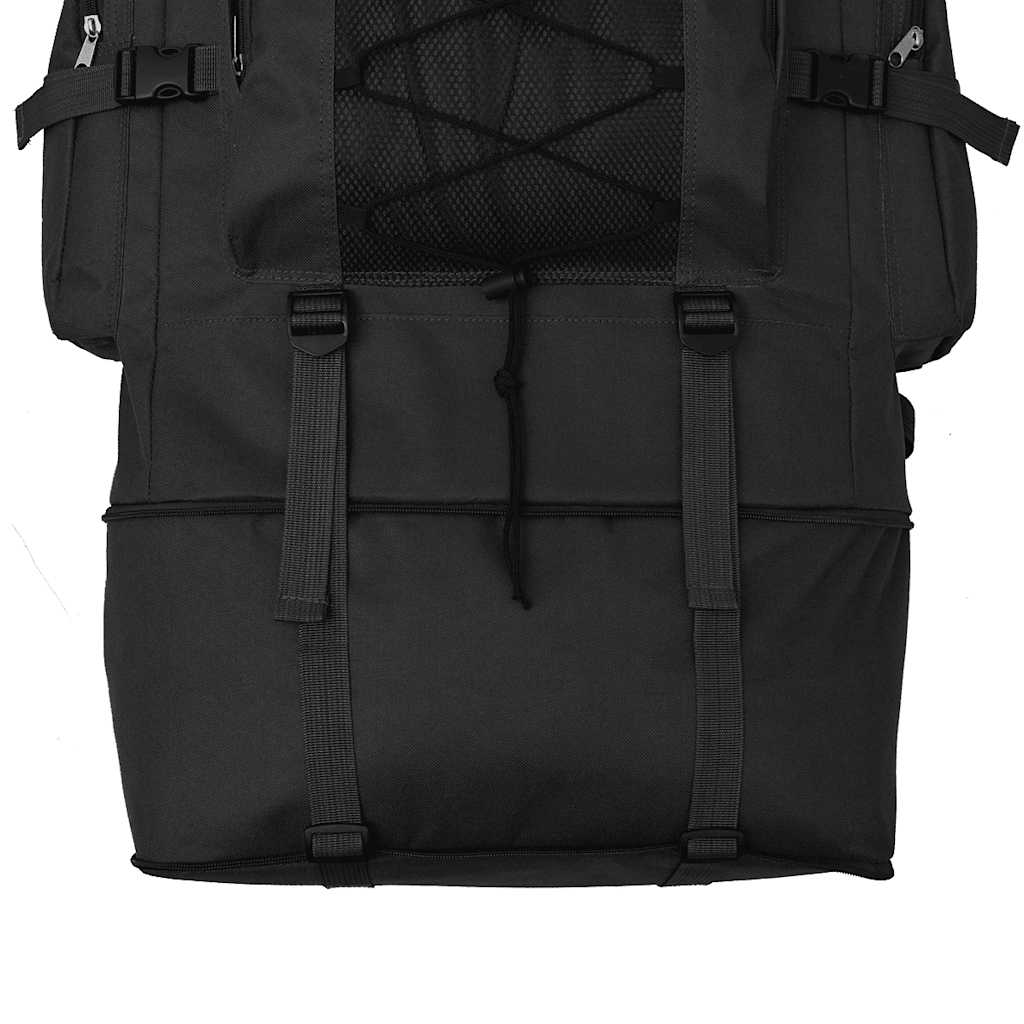 rygsæk i army-style XXL 100 l sort