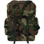 Militærinspireret rygsæk 65 l camouflage