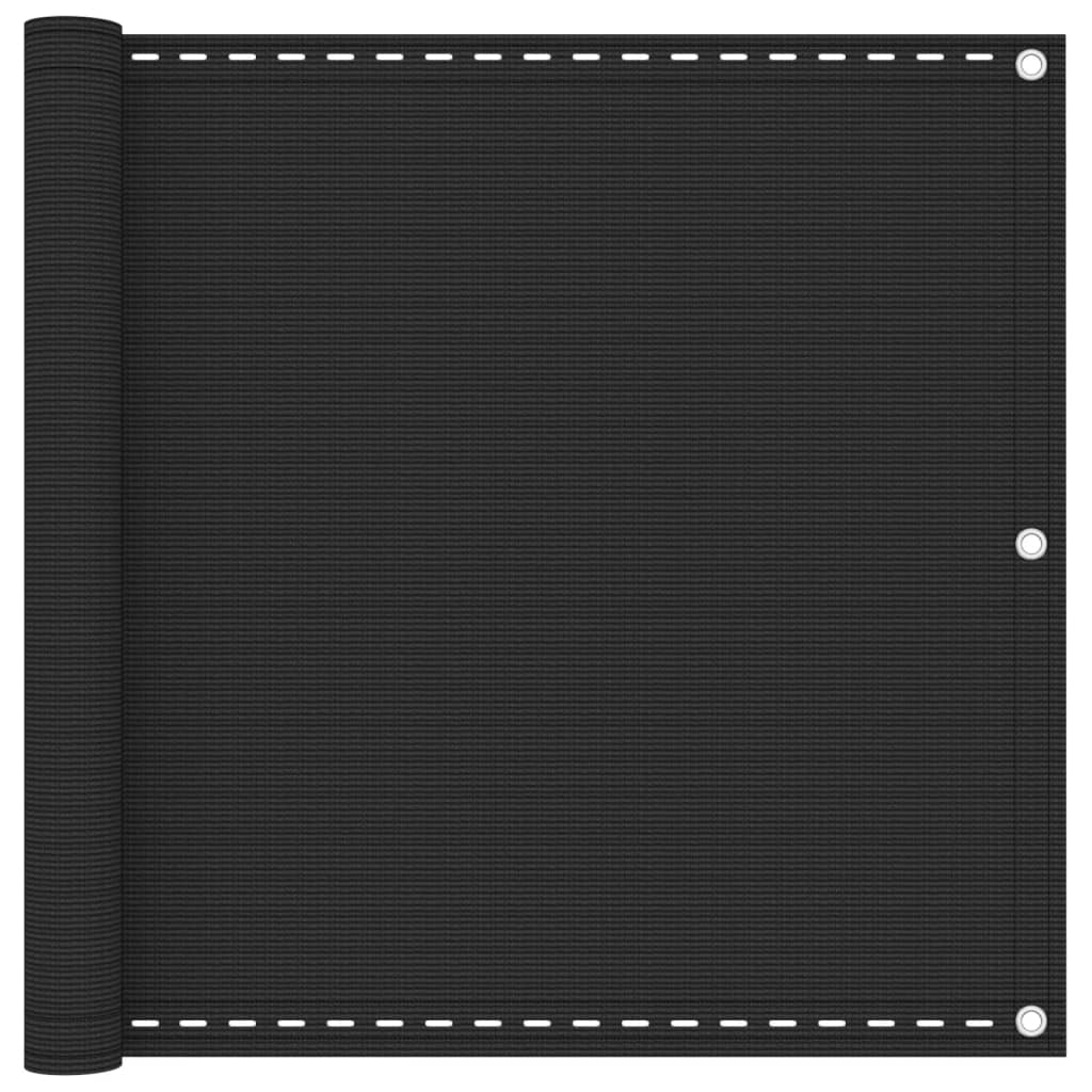 Balkonafskærmning HDPE 90x600 cm antracitgrå