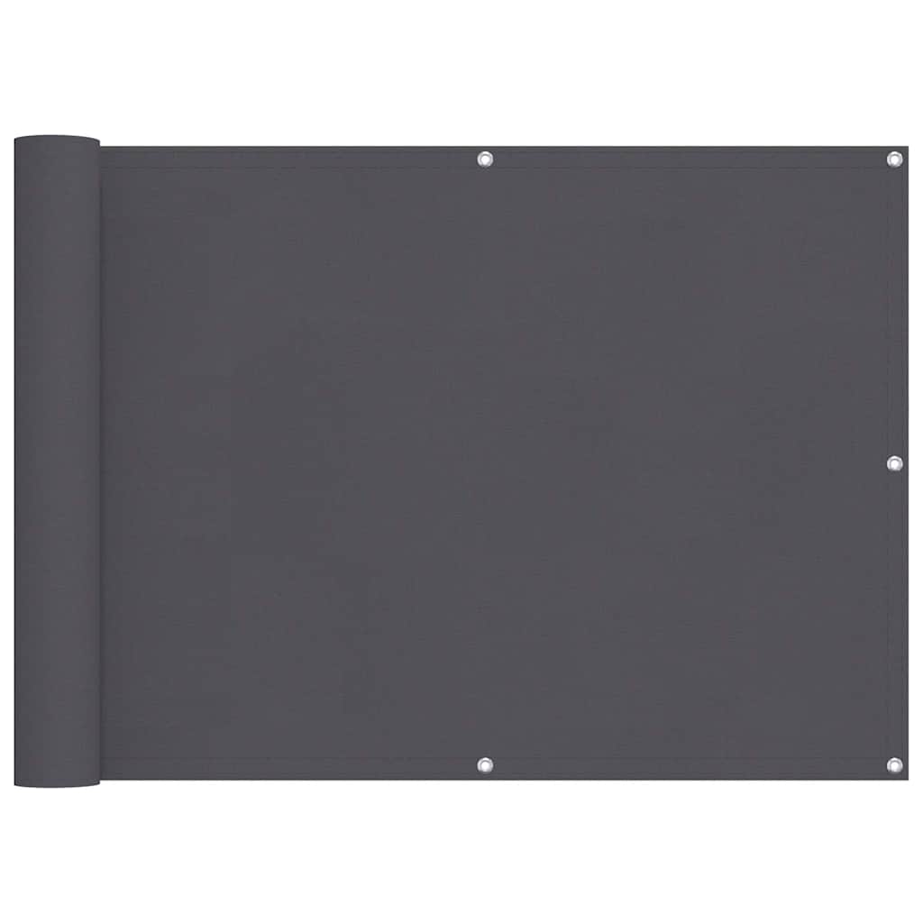 balkonafskærmning Oxfod-stof HDPE 90 x 400 cm antracitgrå