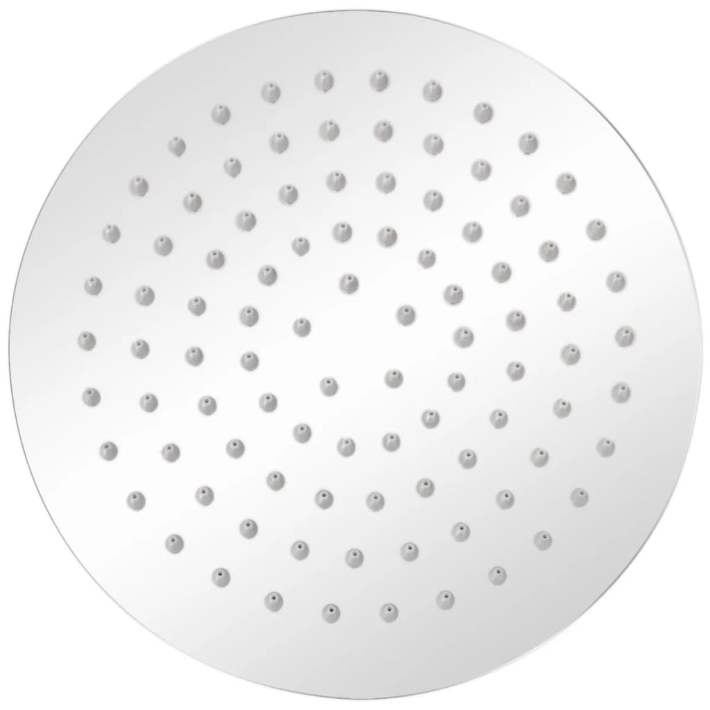 Brusehoved rustfrit stål 20 cm rund