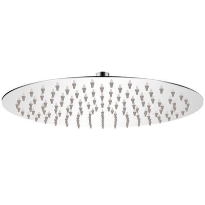 Brusehoved rustfrit stål 30 cm rund