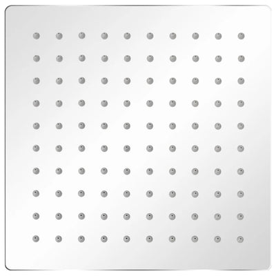 Brusehoved rustfrit stål 20x20 cm firkantet