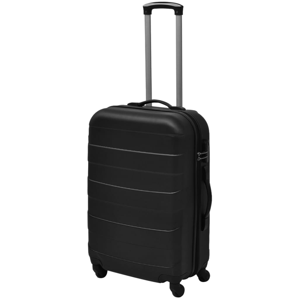 hardcase trolleysæt 45,5/55/66 cm sort