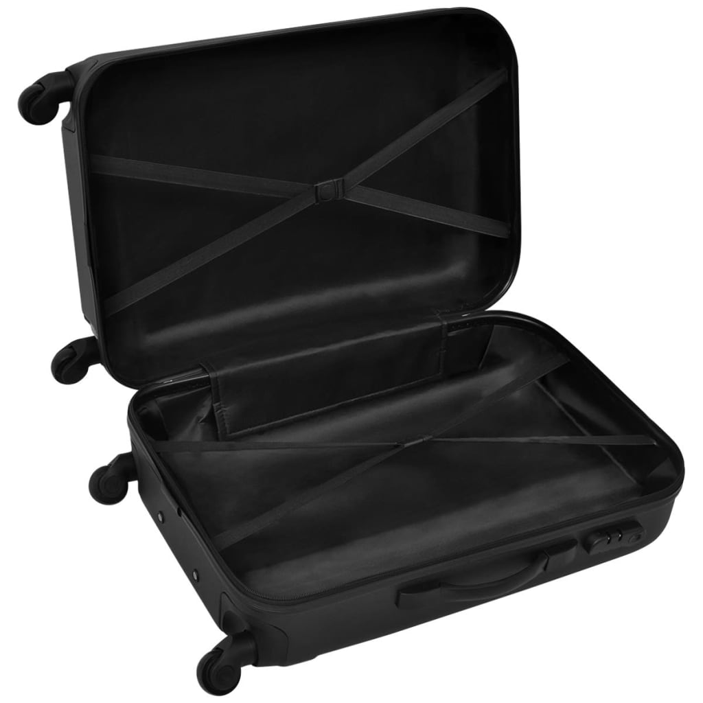 hardcase trolleysæt 45,5/55/66 cm sort