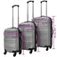 hardcase trolleysæt 45,5/55/66 cm sølvfarvet