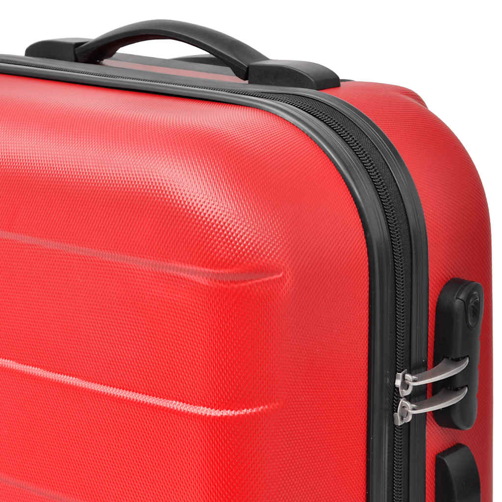 hardcase trolleysæt 45,5/55/66 cm rød