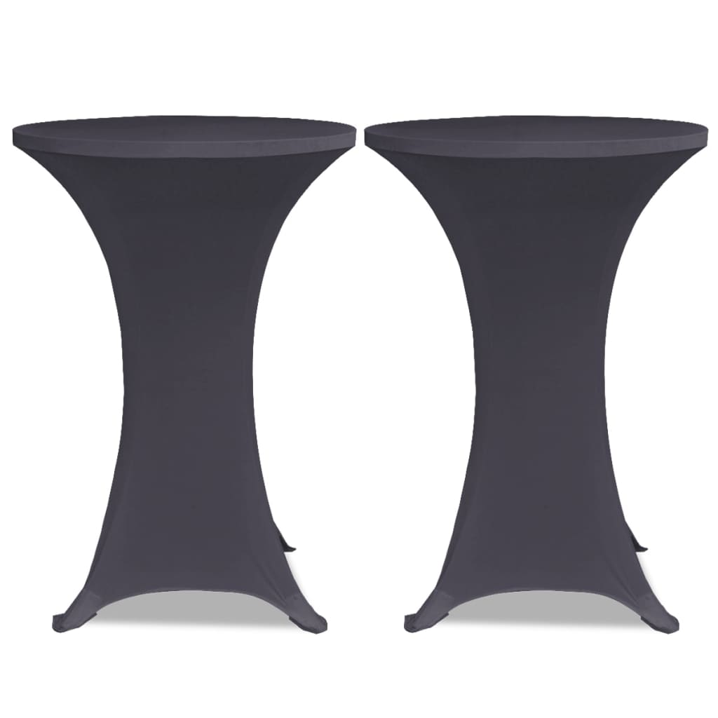 bordovertræk i stretch 2 stk. 60 cm antracit