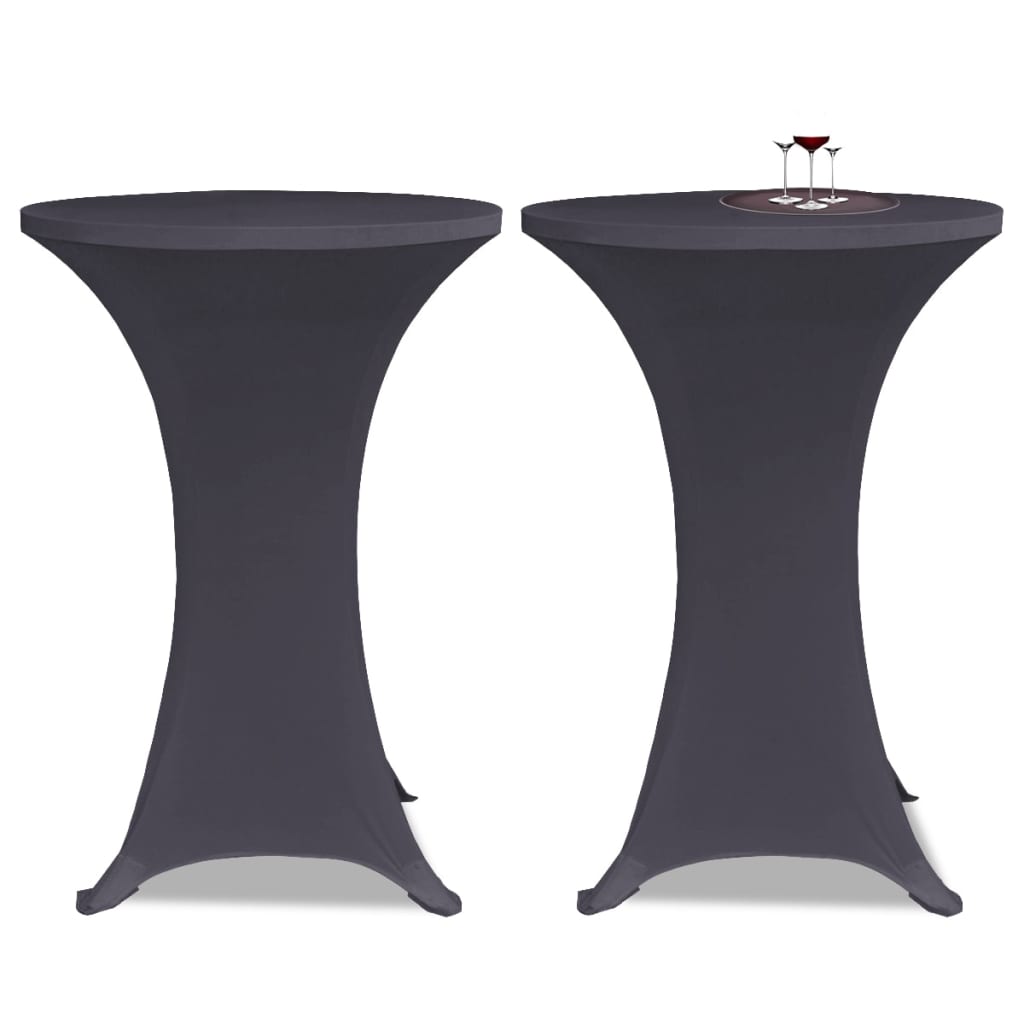 bordovertræk i stretch 2 stk. 60 cm antracit