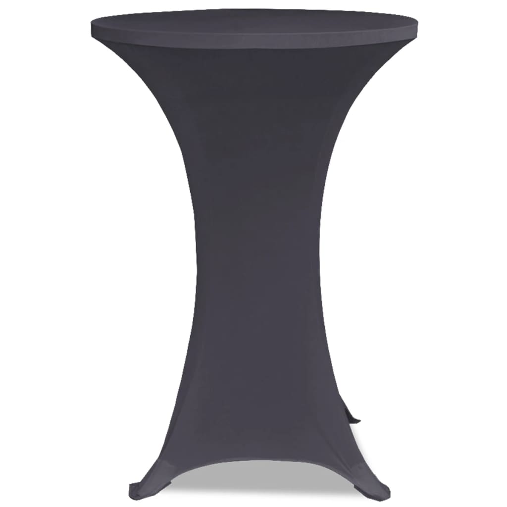 Bordovertræk i stretch 2 stk. 70 cm antracitgrå