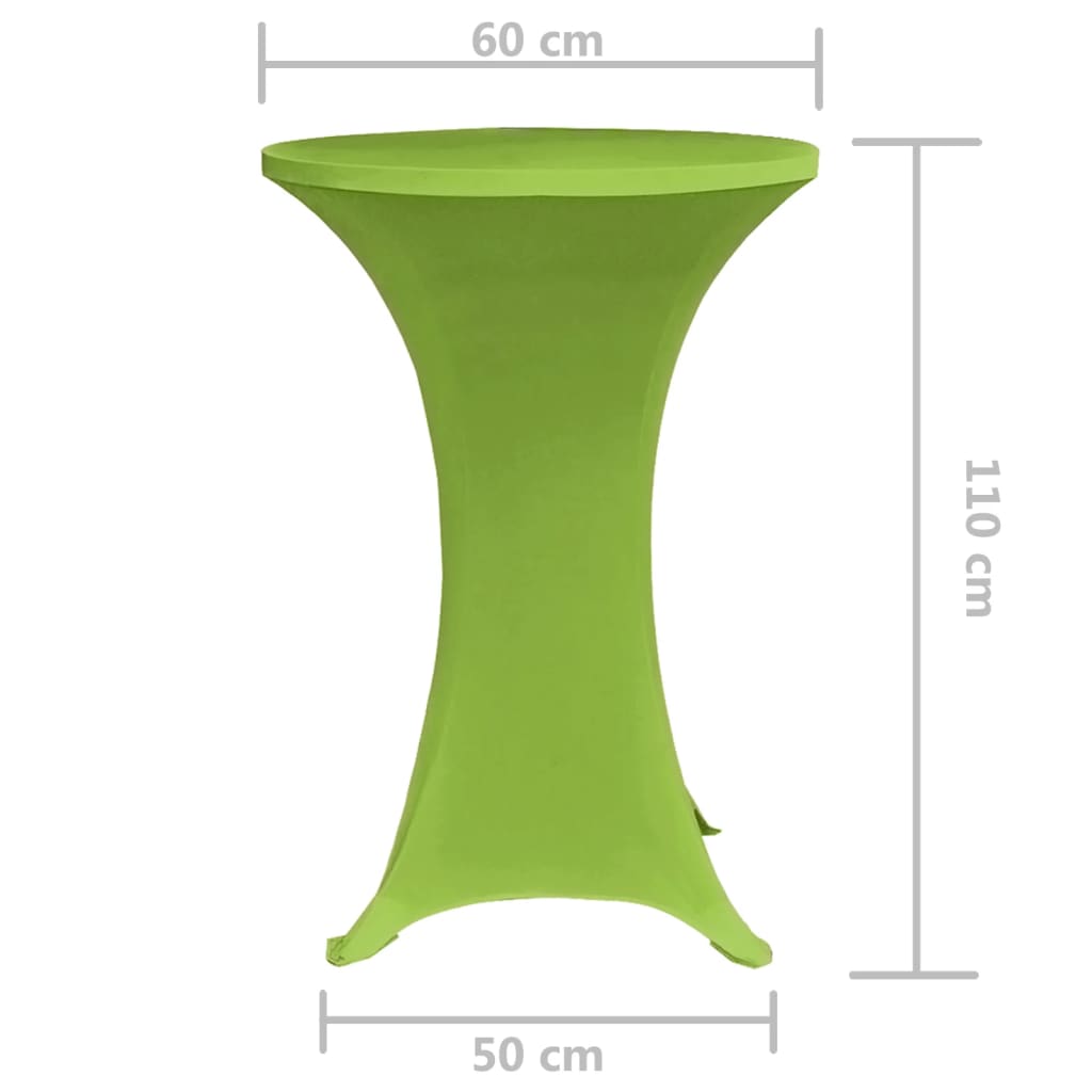bordovertræk i stretch 2 stk. 60 cm grøn