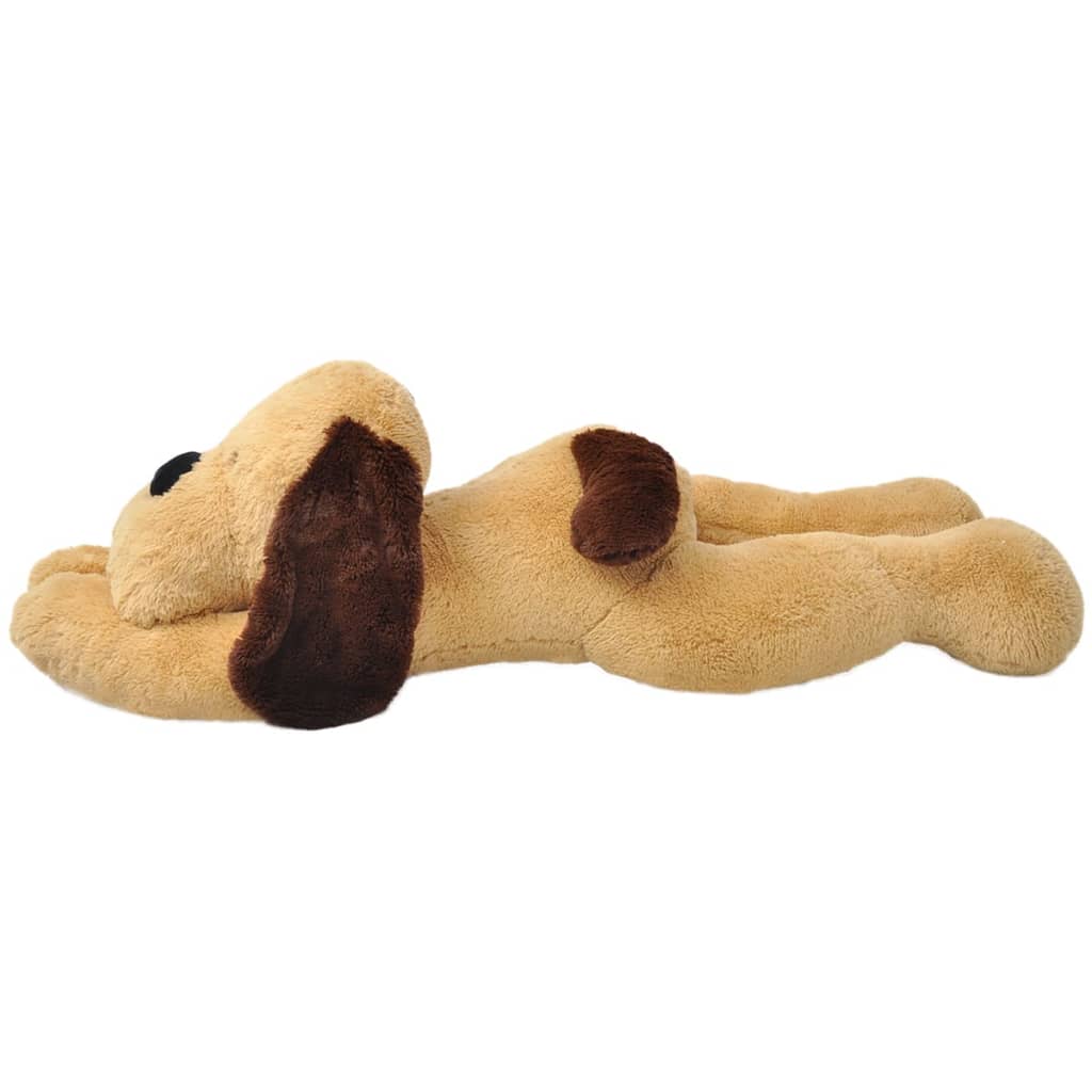 tøjdyr hund 160 cm plysstof brun