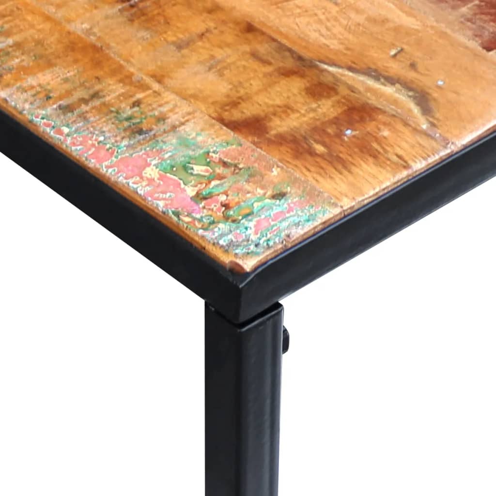 aflastningsbord 110x35x76 cm massivt genbrugstræ