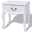 sengeborde 2 stk. MDF hvid