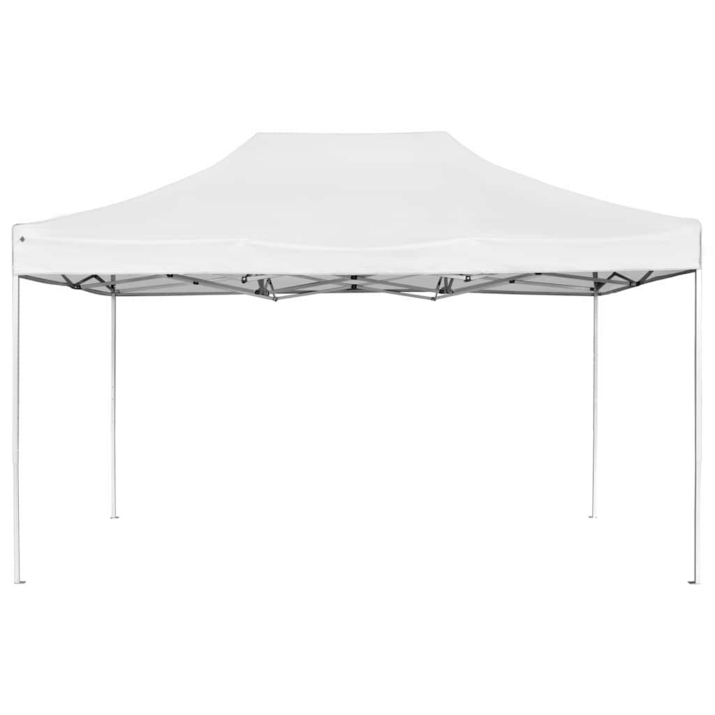 foldbart festtelt aluminium 4,5 x 3 m hvid