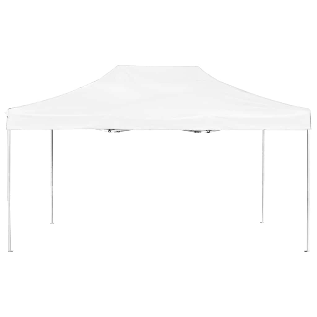 foldbart festtelt aluminium 4,5 x 3 m hvid