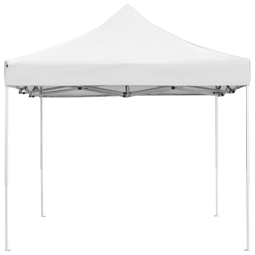 foldbart festtelt aluminium 4,5 x 3 m hvid