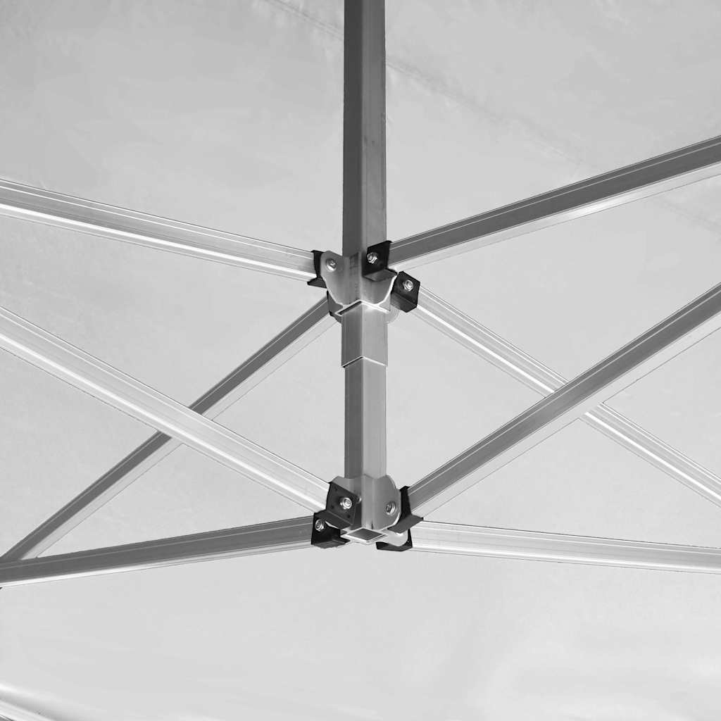 foldbart festtelt aluminium 4,5 x 3 m hvid