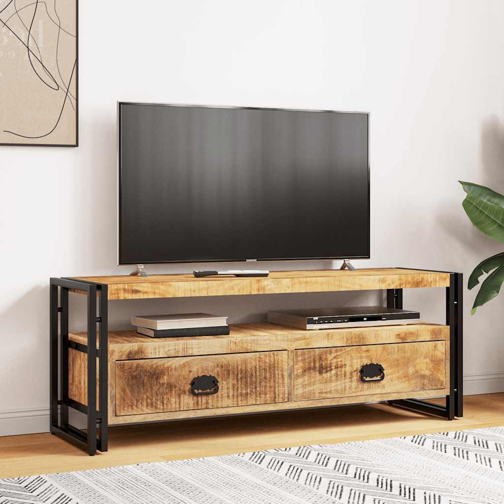 tv-skab 120x35x45 cm massivt mangotræ