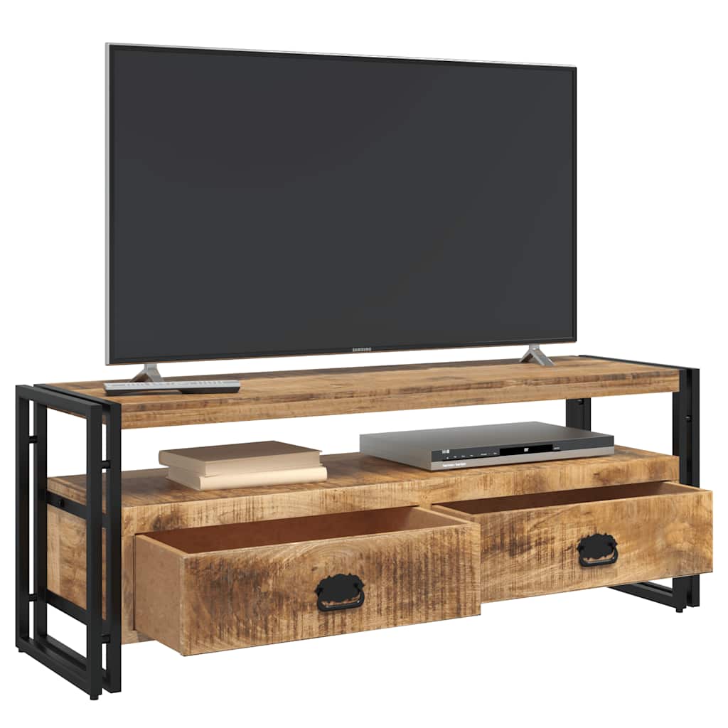 tv-skab 120x35x45 cm massivt mangotræ