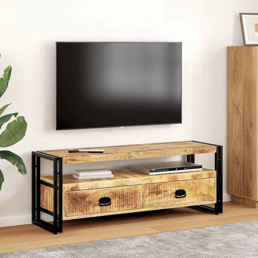 tv-skab 120x35x45 cm massivt mangotræ