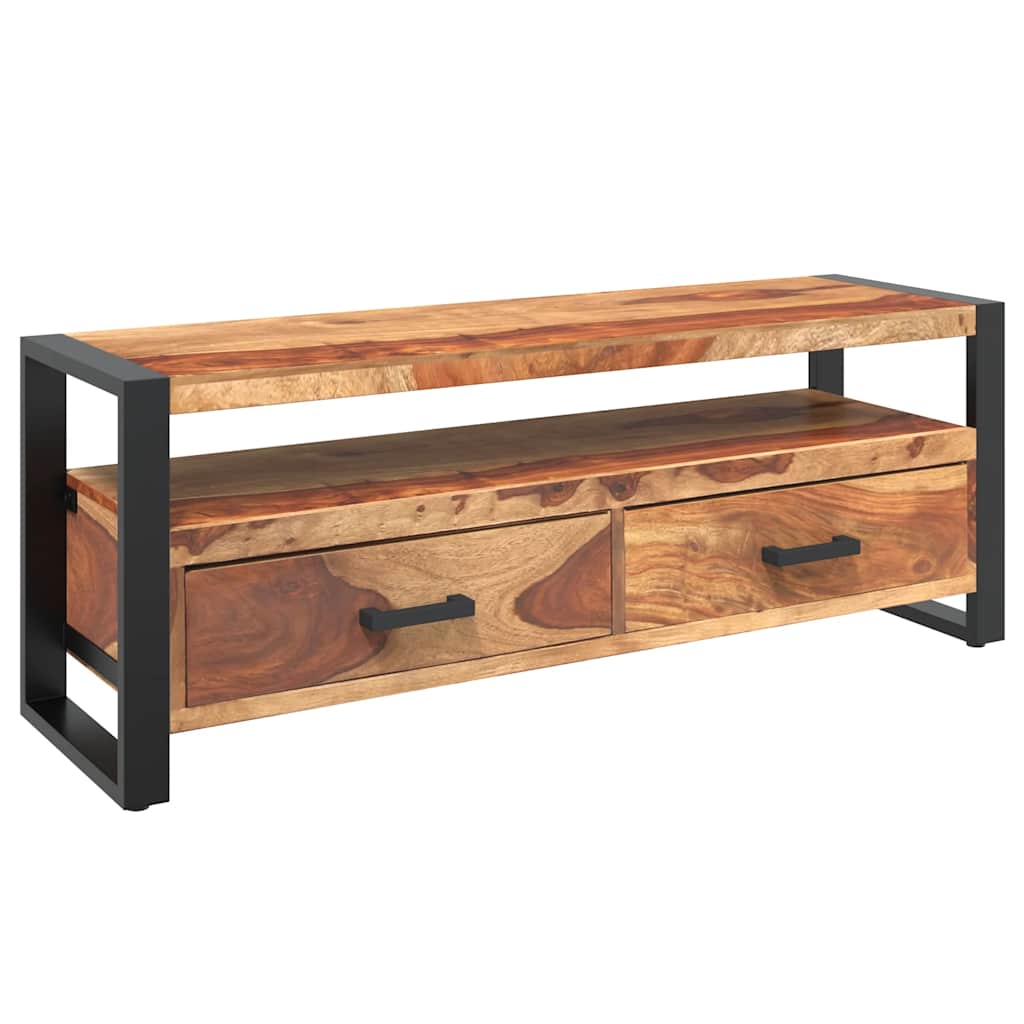 tv-skab massivt akacietræ 120 x 35 x 45 cm