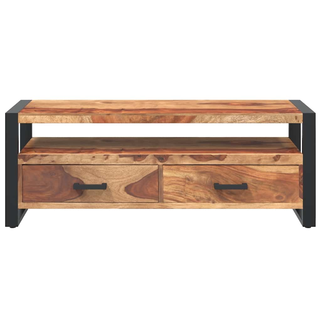 tv-skab massivt akacietræ 120 x 35 x 45 cm