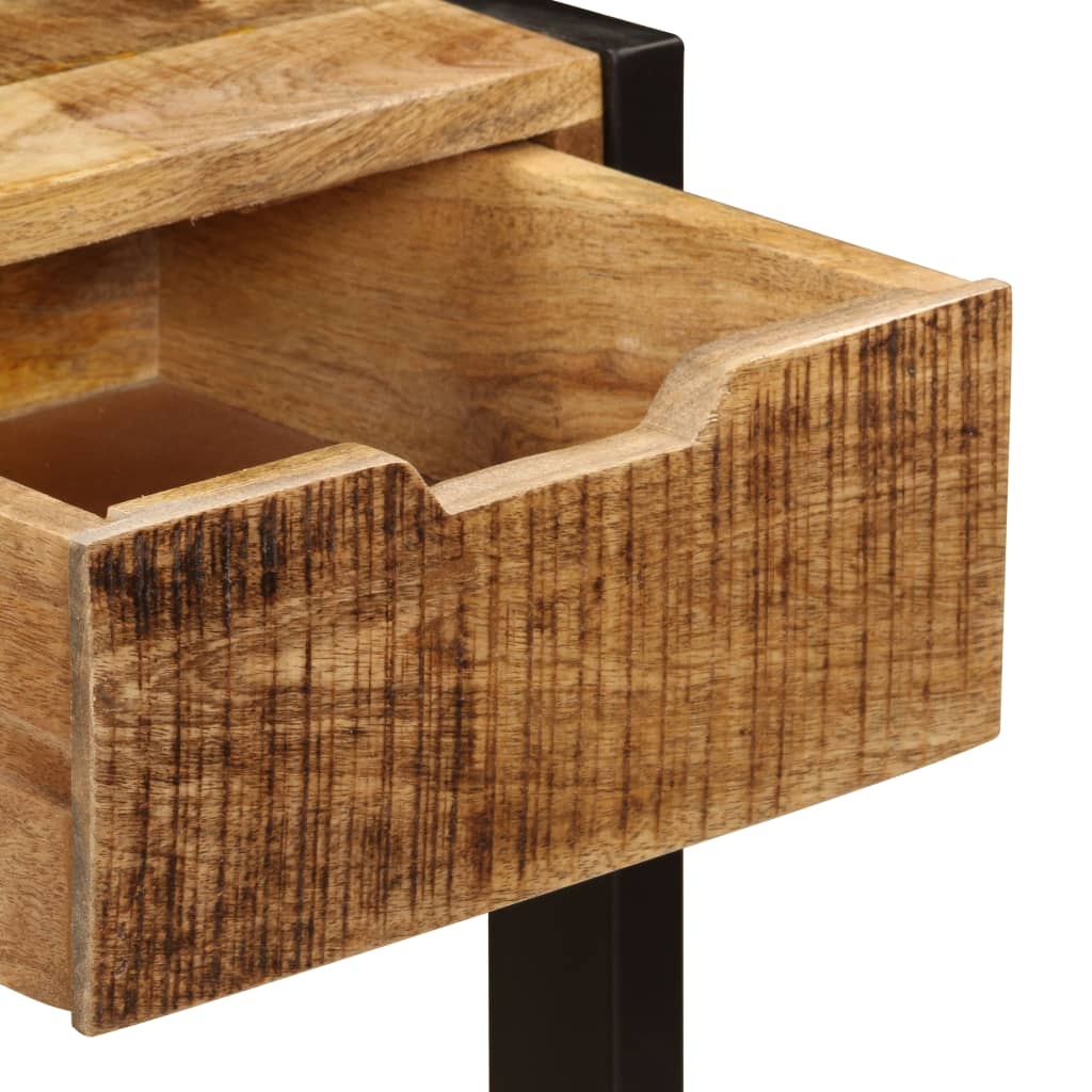 skænk med 3 skuffer 110x35x75 cm massivt mangotræ
