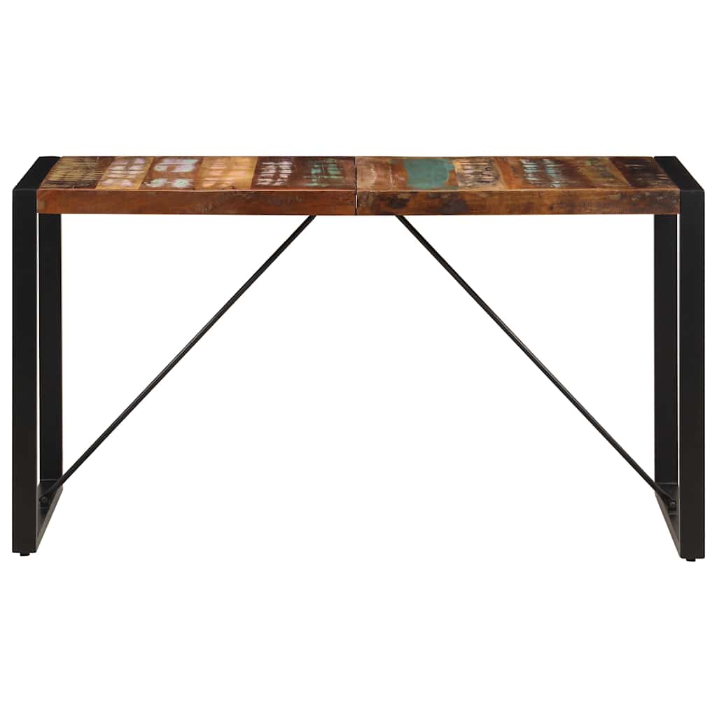 spisebord 140x70x75 cm massivt genbrugstræ